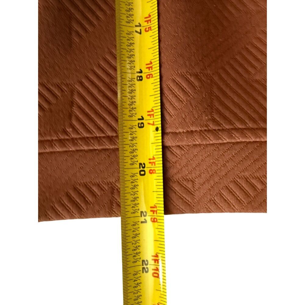 SSYS Brown Textured Half-Zip Ruffle Flutter Sleeve Top - Size M - Picture 8 of 9